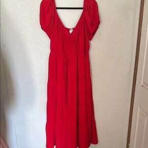 Elegant Red Women's Dress